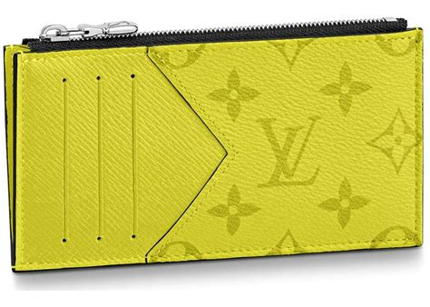 Louis Vuitton Coin Card Holder Monogram Bahia Yellow 